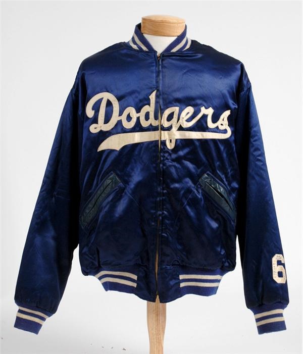 - 1950’s Carl Furillo Game Worn Dodgers Satin Jacket
