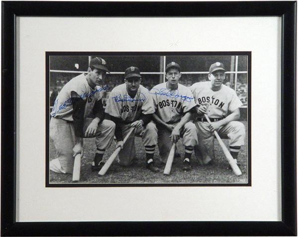 - Collection Of Six Different Ted Williams 
Signed Flat Items