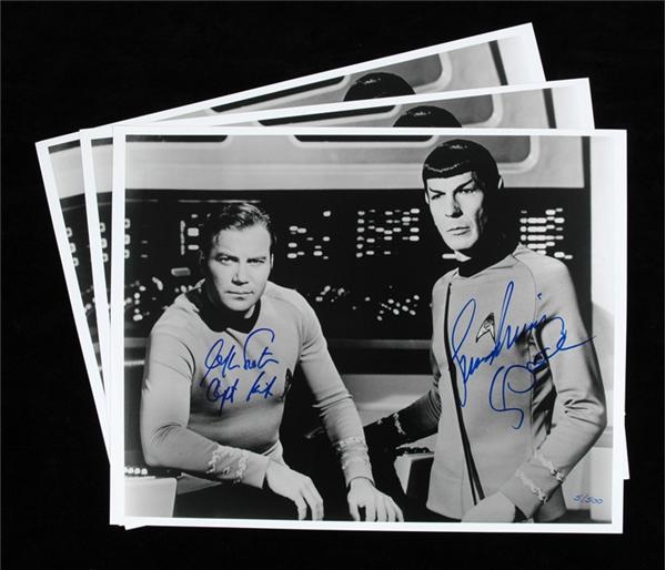 - William Shatner & Leonard Nimoy 11x14” Signed Photographs With Character Names (appx. 200)