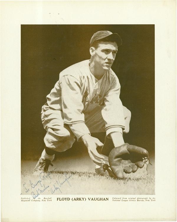 Baseball Autographs - Collection Of 51 Signed Baseball Magazine Photos And Premiums With HOFers