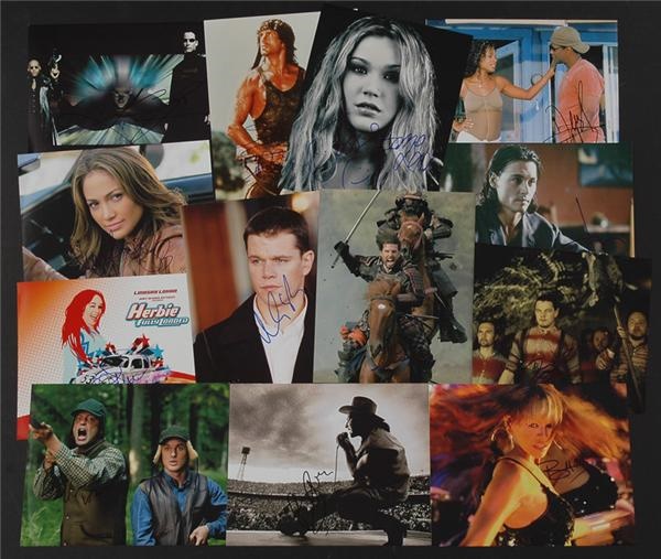 - Over 100 In-Person Celebrity Autographed Photographs