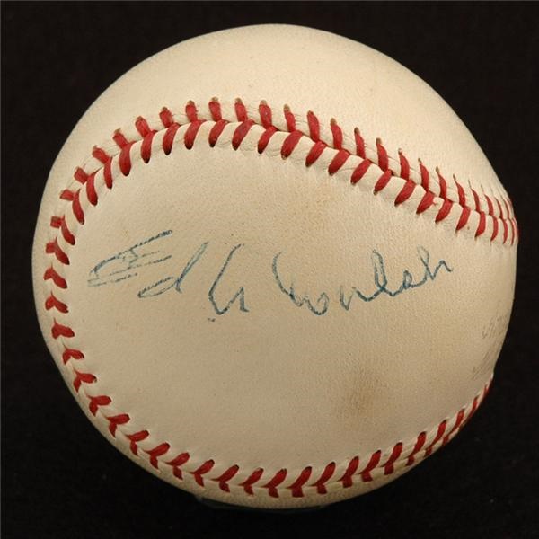 - Ed Walsh Single Signed Baseball