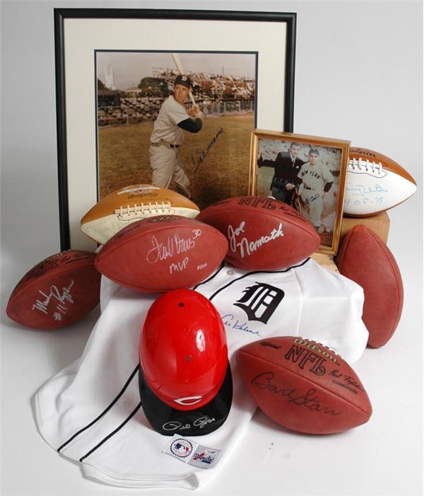 - Signed Football And Baseball Collection