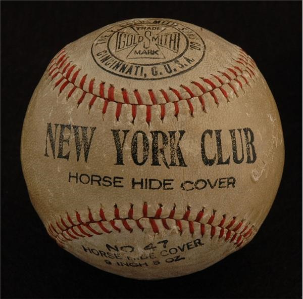 Baseball Autographs - Babe Ruth And Lou Gehrig Signed Baseball
