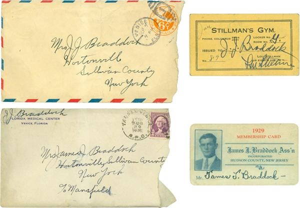 - Unbelievable James Braddock Collection with Handwritten &quot;Cinderella Man&quot; Letters Written to His Wife Mae
