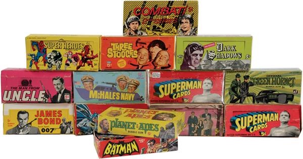 Non Sports Cards - Collection of 1960&#39;s Television Non-Sports Display Boxes (15)