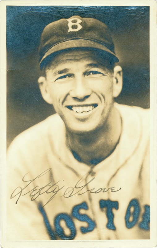 Lefty Grove Signed George Burke Photograph