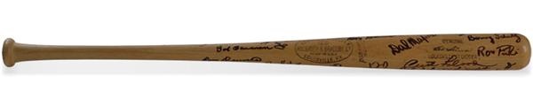 - 1966 First Year At Busch Stadium Cardinals Team Signed Bat