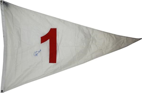 Cardinals - Ozzie Smith Retired Number &quot;1&quot; Flag From Busch Stadium