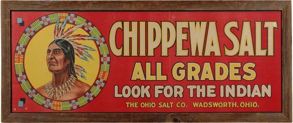 Chippewa Salt Advertising Sign