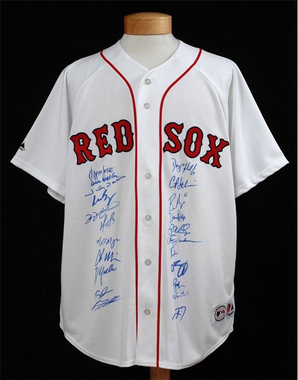 2004 World Champion Boston Red Sox Team Signed Jersey