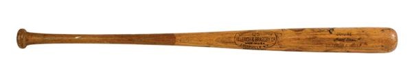 Baseball Equipment - 1954-60 Hank Aaron Game Used Hillerich & Bradsby Bat