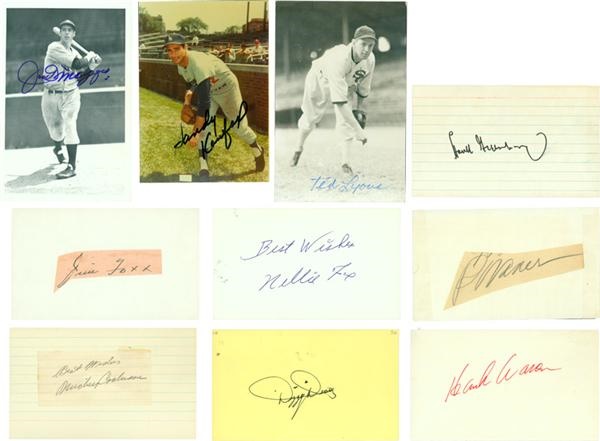 Baseball Autographs - Massive Signed 3 x 5, GPC & Postcard Collection--5,000+