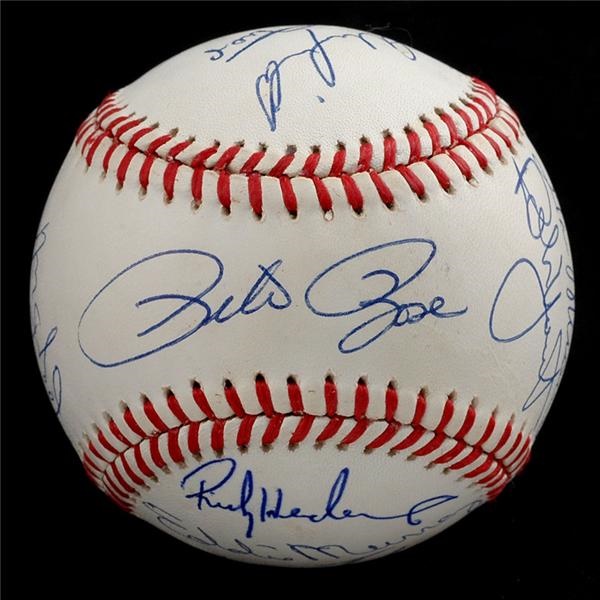 Baseball Autographs - 3000 Hits Club Signed Baseball