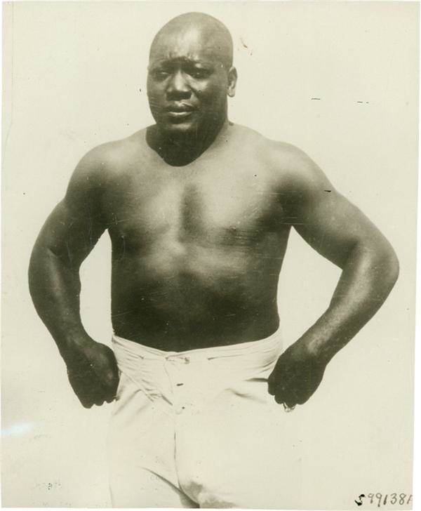 Muhammad Ali & Boxing - 1915 Jack Johnson &quot;The Big Smoke&quot; Wire Photograph
