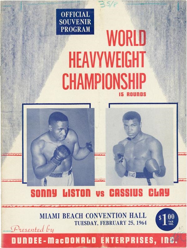 Muhammad Ali & Boxing - Clay-Liston Program from The Ring Archive