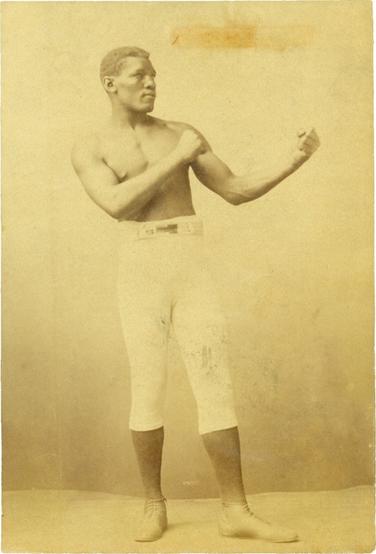 Muhammad Ali & Boxing - Gorgeous 19th Century Peter Jackson Albumen Photograph