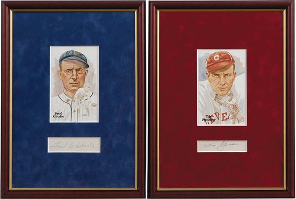 Baseball Autographs - Tris Speaker and Fred Clarke Signatures