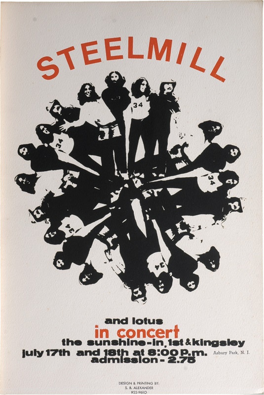 Bruce Springsteen - 1970 Steelmill Sunshine-In Concert Poster
