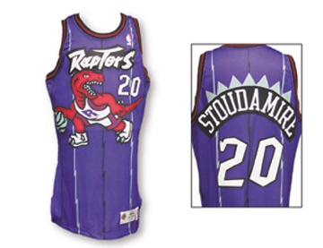 - 1995-96 Damon Stoudamire Game Worn Rookie Jersey