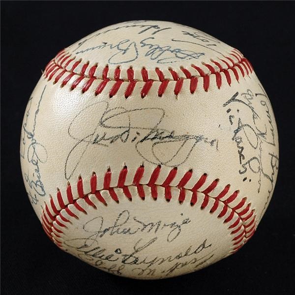 NY Yankees, Giants & Mets - 1949 New York Yankees Team Signed Baseball