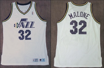 - 1992-93 Karl Malone Game Worn Jersey