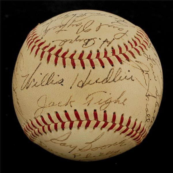 Baseball Autographs - Near Mint 1957 Detroit Tigers Team Signed Baseball