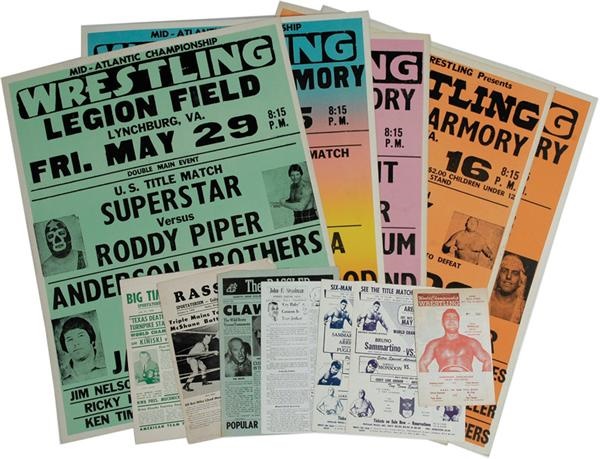 Great Group of Professional Wrestling Posters (14)