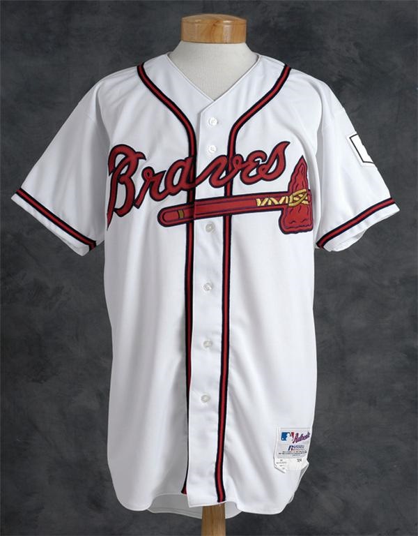 Baseball Equipment - 2004 Chipper Jones Game Worn Atlanta Braves Jersey
