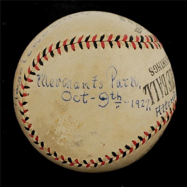 Baseball Autographs - Grover Cleveland Alexander and Dazzy Vance Signed Baseball