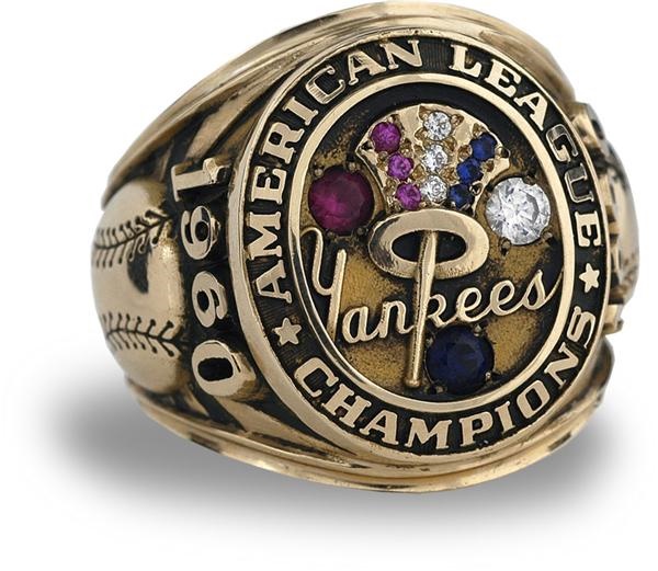 NY Yankees, Giants & Mets - 1960 New York Yankees American League Championship Ring