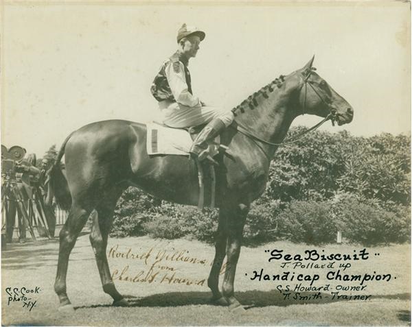 - Original Sea Biscuit Photo Signed by Owner Charles S. Howard