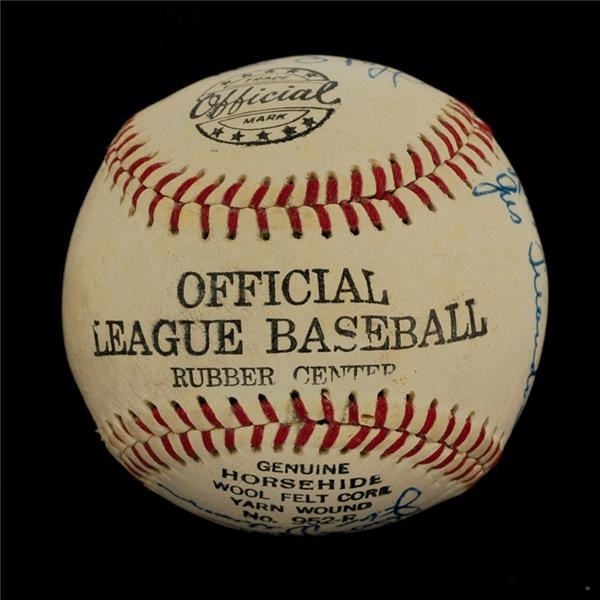 Baseball Autographs - 1956 Baltimore Orioles Team Signed Baseball