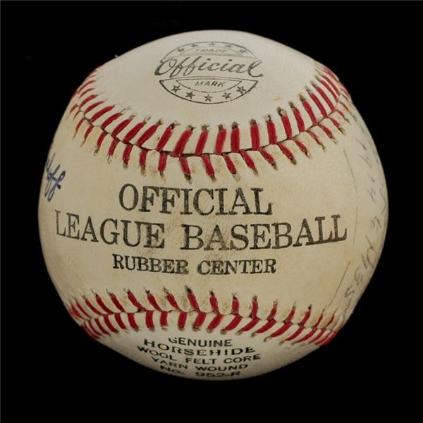 Baseball Autographs - Red Faber Signed Baseball