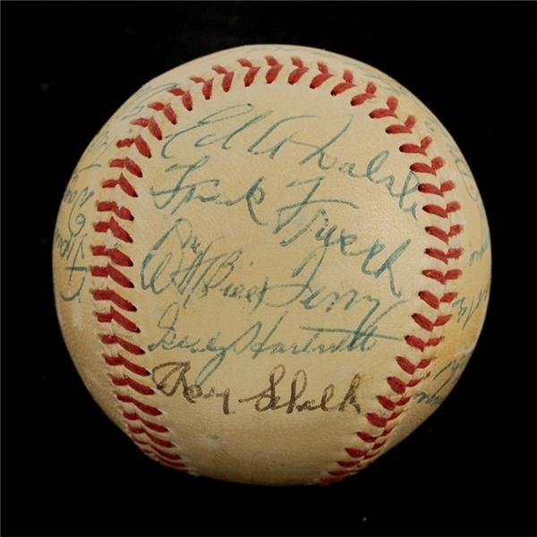 Baseball Autographs - 1950&#39;s Hall of Famers Signed Baseball