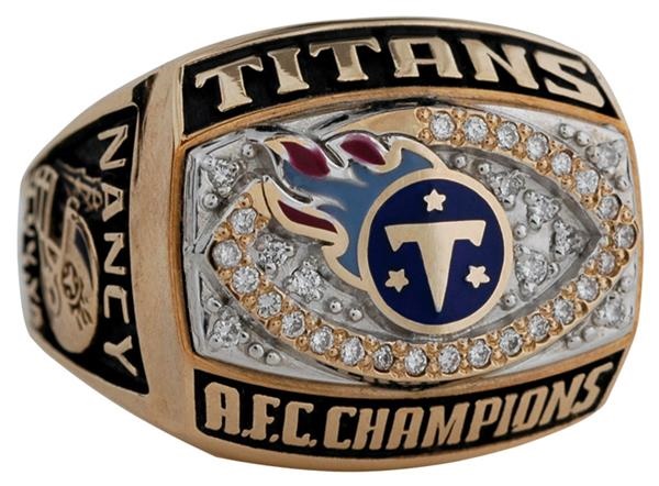 - 1999 Tennessee Titans A.F.C. Championship Ring