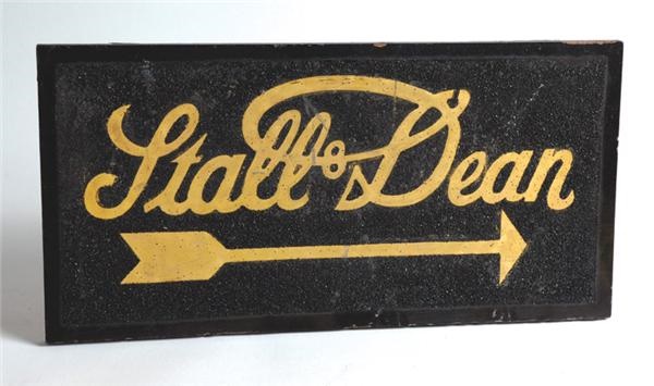 - Stall & Dean Original Sign