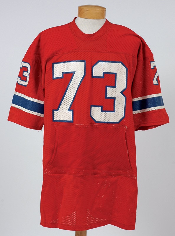 - 1978 John Hannah Game Used New England Patriots Jersey with Photo Documentation