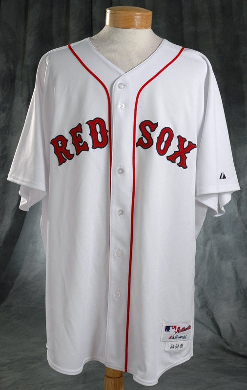 - 2005 David Ortiz Game Worn Red Sox Home Jersey