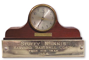 Baseball Awards - 1954 Stuffy McInnis Presentational Clock (16" wide)