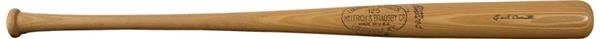 Baseball Equipment - Earl Averill Hillerich &amp; Bradsby Game Model Bat (36&quot;)