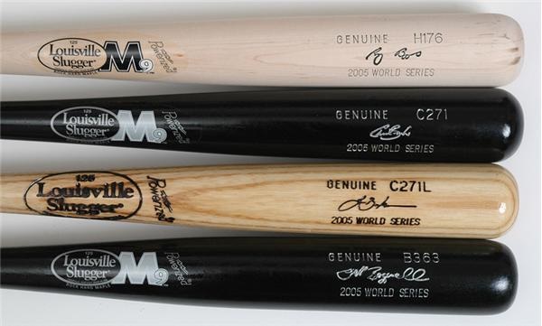 Baseball Equipment - 2005 Houston Astros World Series Game Bats (4)