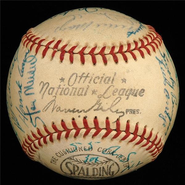 Baseball Autographs - Nellie Fox's 1955 National League All Star Team Signed Baseball