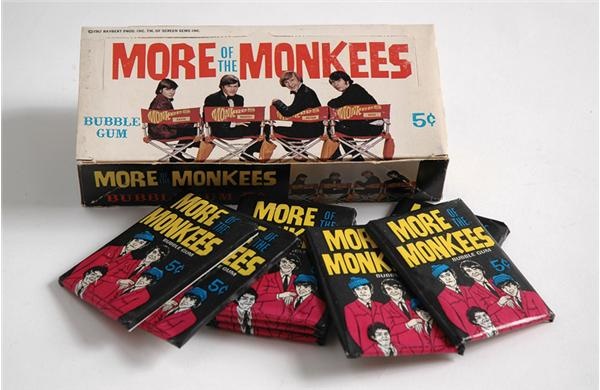 - 1967 &quot;More of the Monkees&quot; Unopened Wax Box (24 packs)