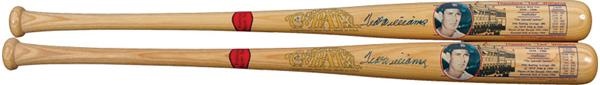- Two Ted Williams CBC Famous Player Signed Bats