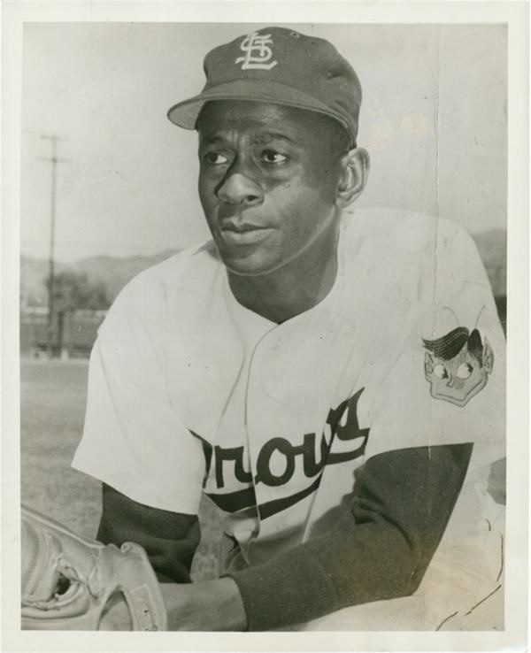 Negro Leagues - Satchel Paige Original St. Louis Browns Publicity Photo