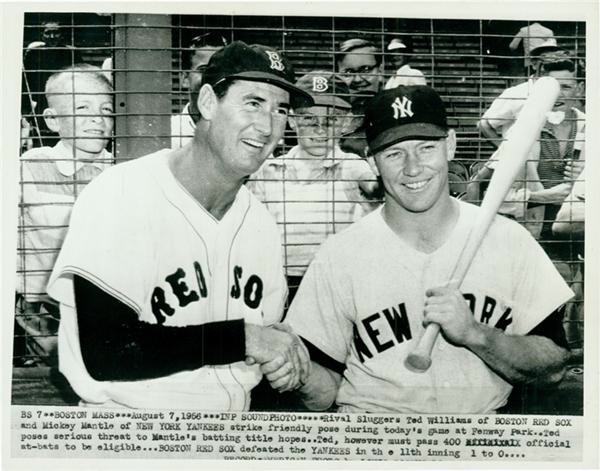 - Mickey Mantle and Ted Williams