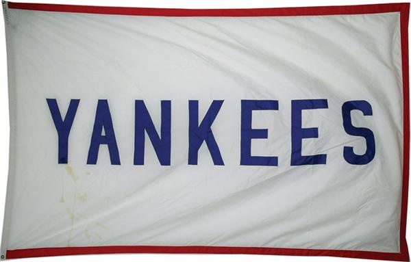 NY Yankees, Giants & Mets - New York Yankees Flag From Baltimore Memorial Stadium