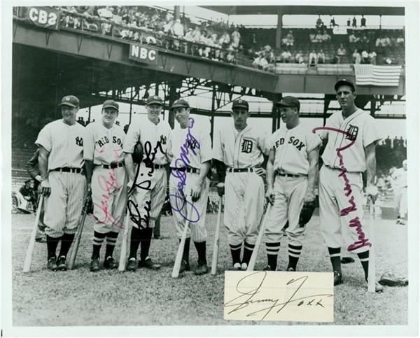 Baseball Autographs - 1937 American League All Stars Signed Photo