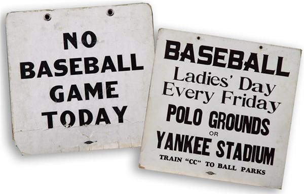 - 1940&#39;s Polo Grounds and Yankee Stadium Subway Signs